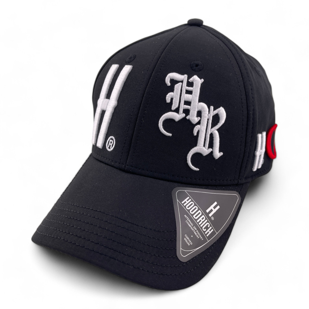 Hoodrich OG Heat Sport Strapback Internal Zipper Pocket Black Adjustable Hat Cap